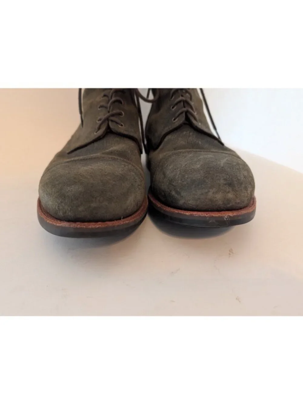 Taft The Dragon Green Textured Leather Cap Toe Combat Boots Sz 11